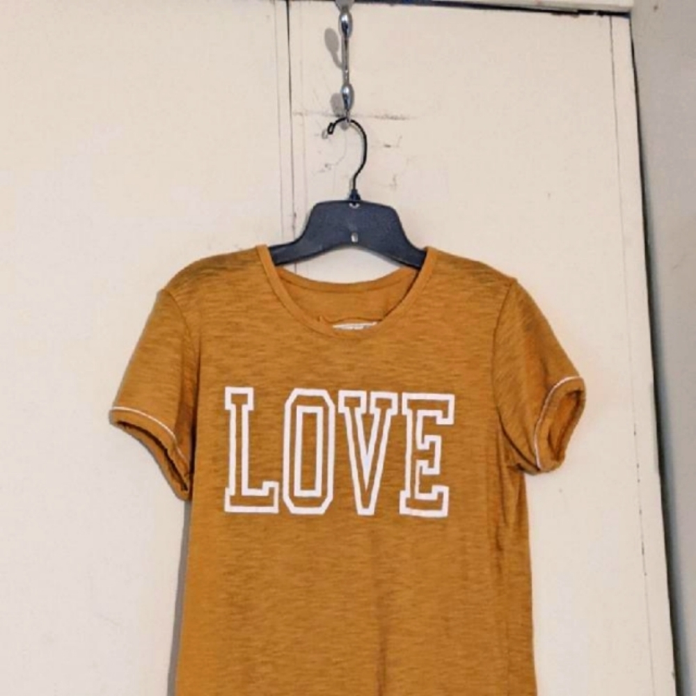 Mustard Yellow Love Shirt